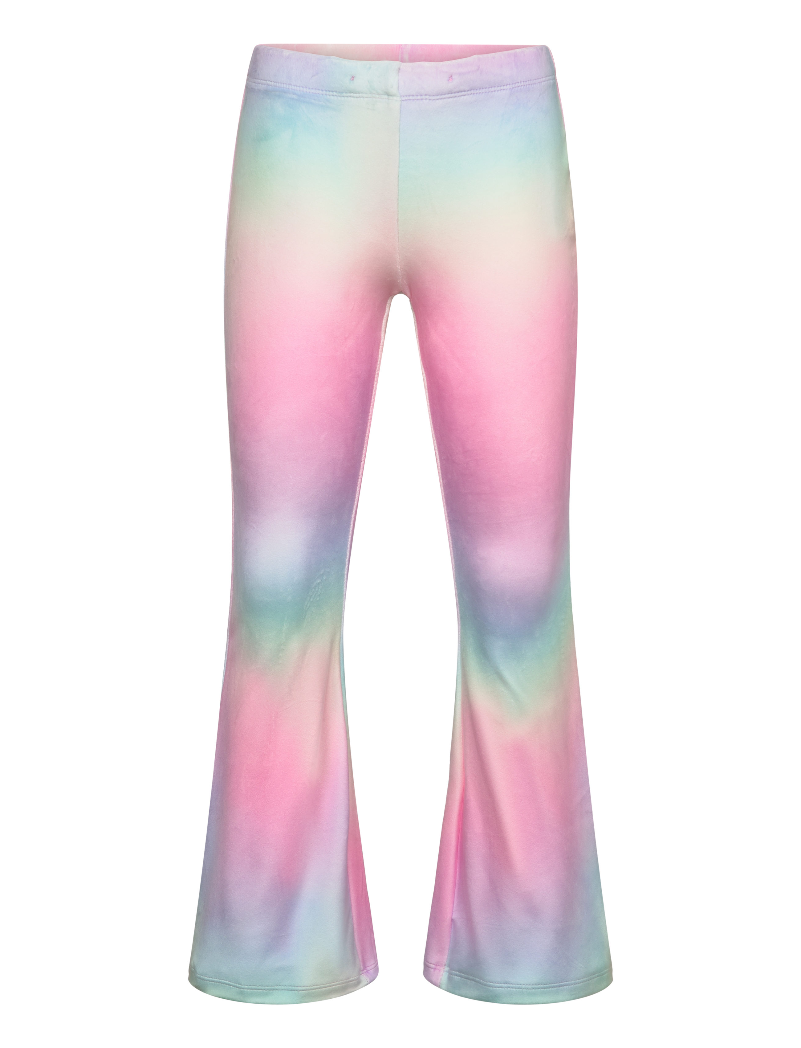 Lindex Flared leggings in velour - Bukser - LIGHT PINK / purple