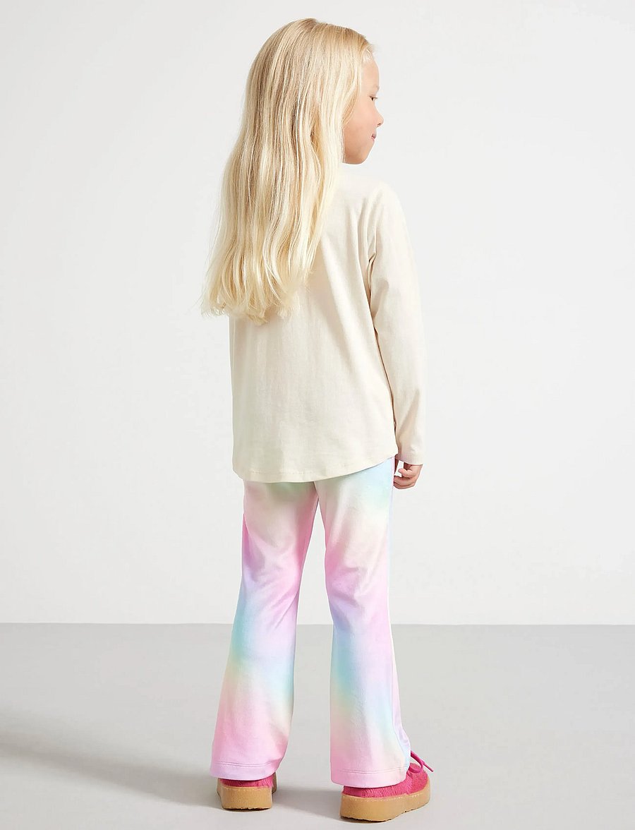 Lindex - Flared leggings in velour - babyhosen - light pink - 3