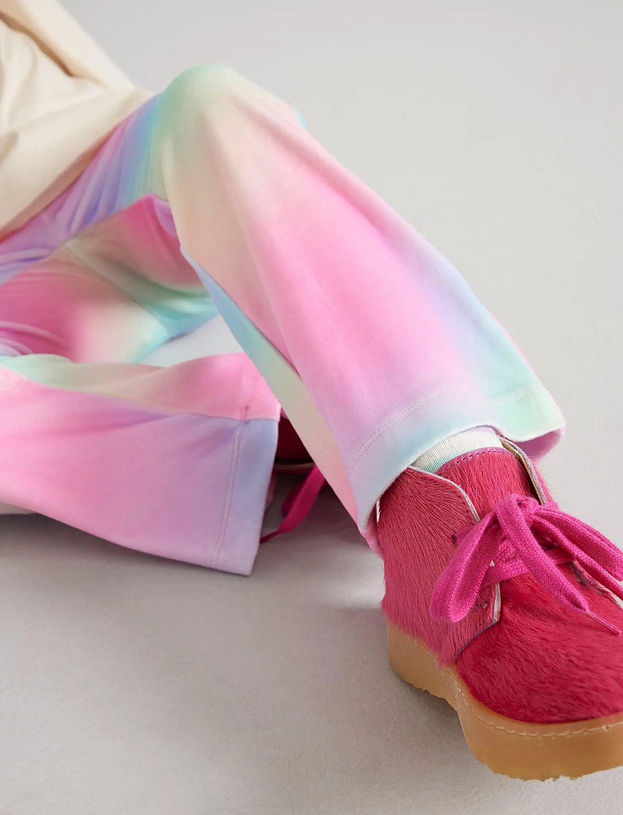 Lindex - Flared leggings in velour - babyhosen - light pink - 4