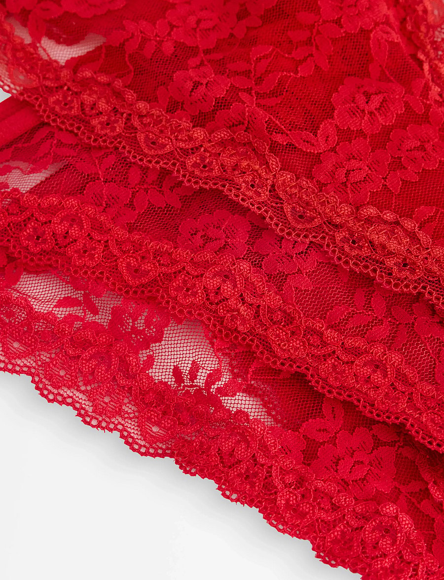 Lindex - Brief Jennie lace thong 3 pack - stringit - red - 2