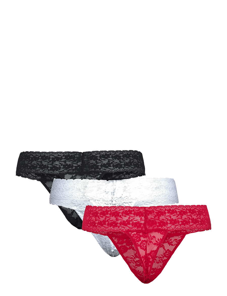 Lindex - 3-pack thong in lace - stringtrosor - combi 2 - 1