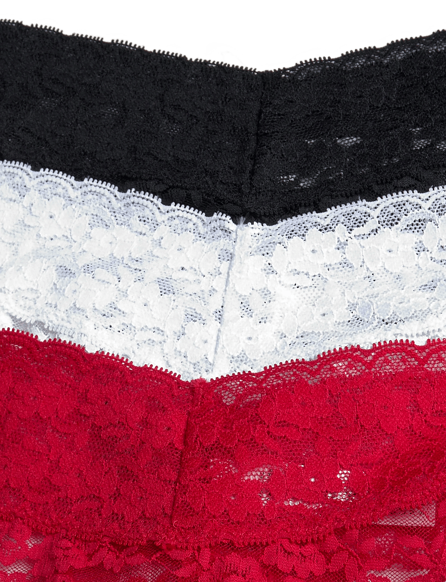 Lindex - 3-pack thong in lace - stringtrosor - combi 2 - 2