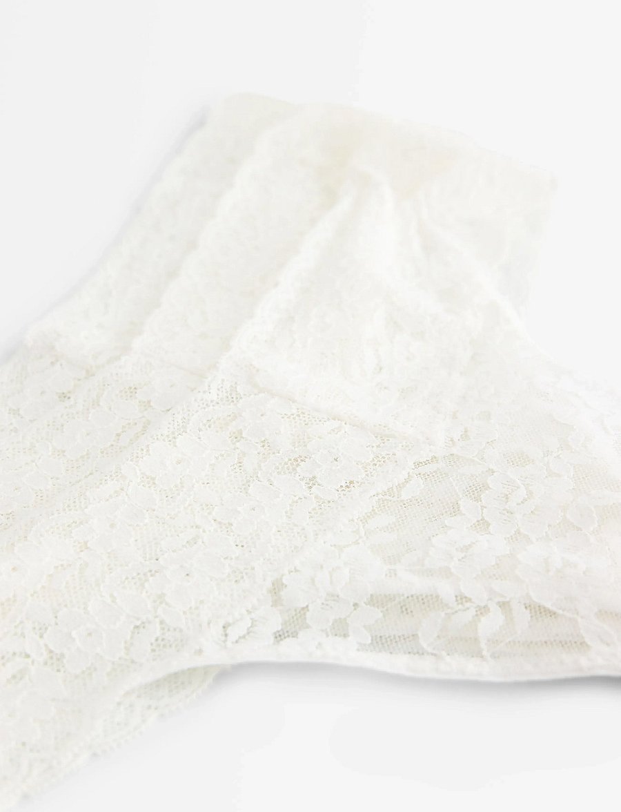 Lindex - 3-pack thong in lace - stringtrusser - white - 2