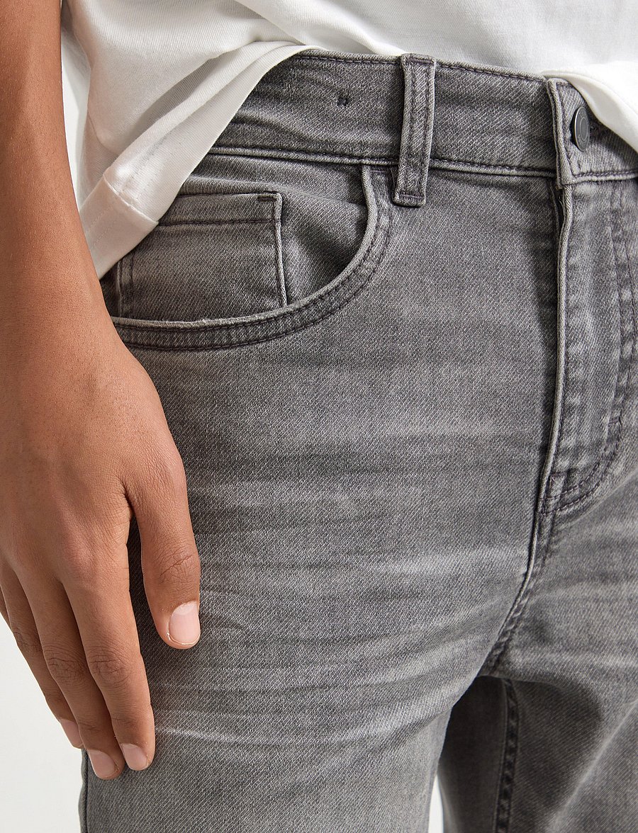 Lindex - Trousers denim jersey Staffan - regular jeans - grey - 4