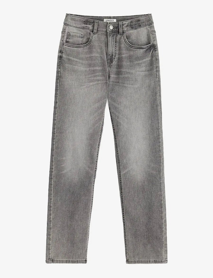 Lindex - STAFFAN Regular straight superstretch jeans - sirged teksad - grey - 1