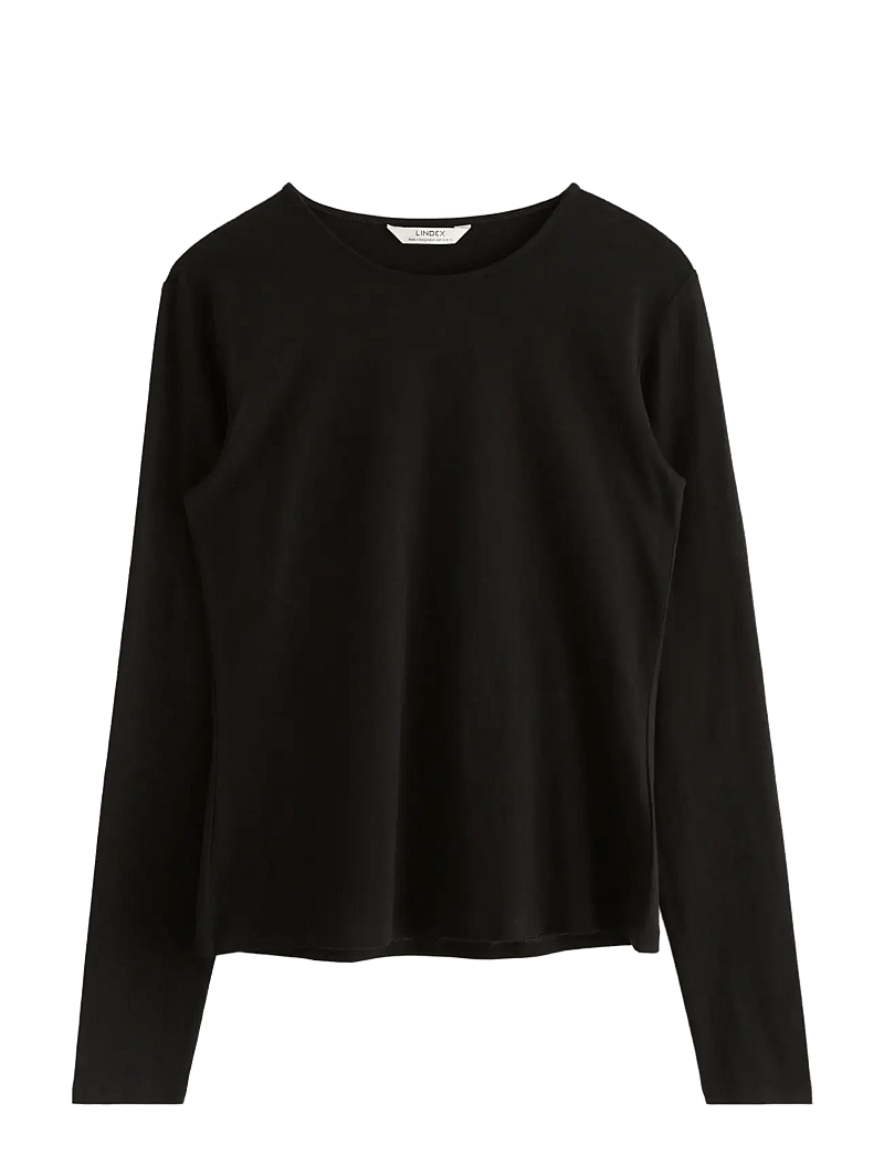 Lindex - Long-sleeved top - långärmade toppar - black - 1