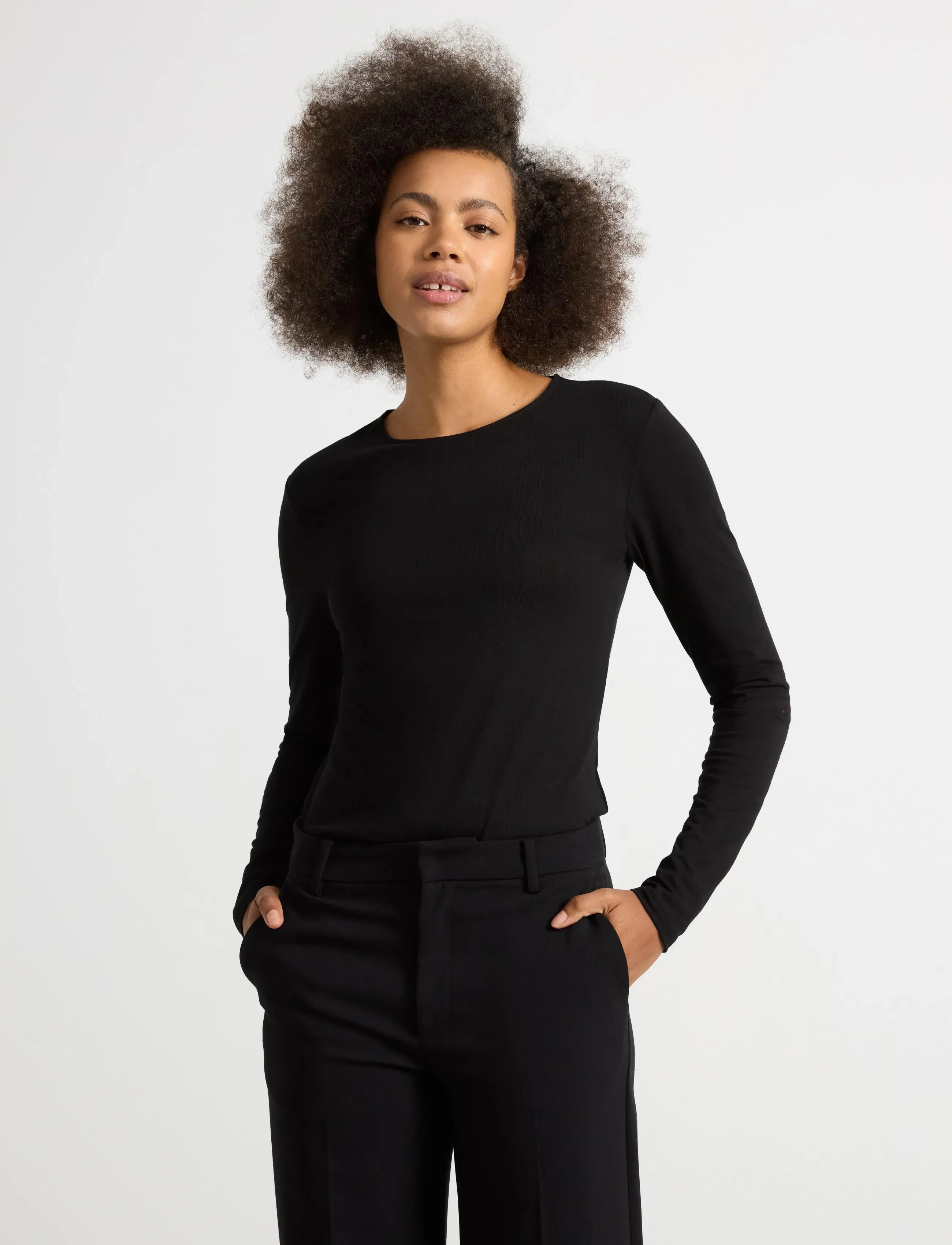 Lindex Top Emily - T-shirts & Toppe - BLACK / black