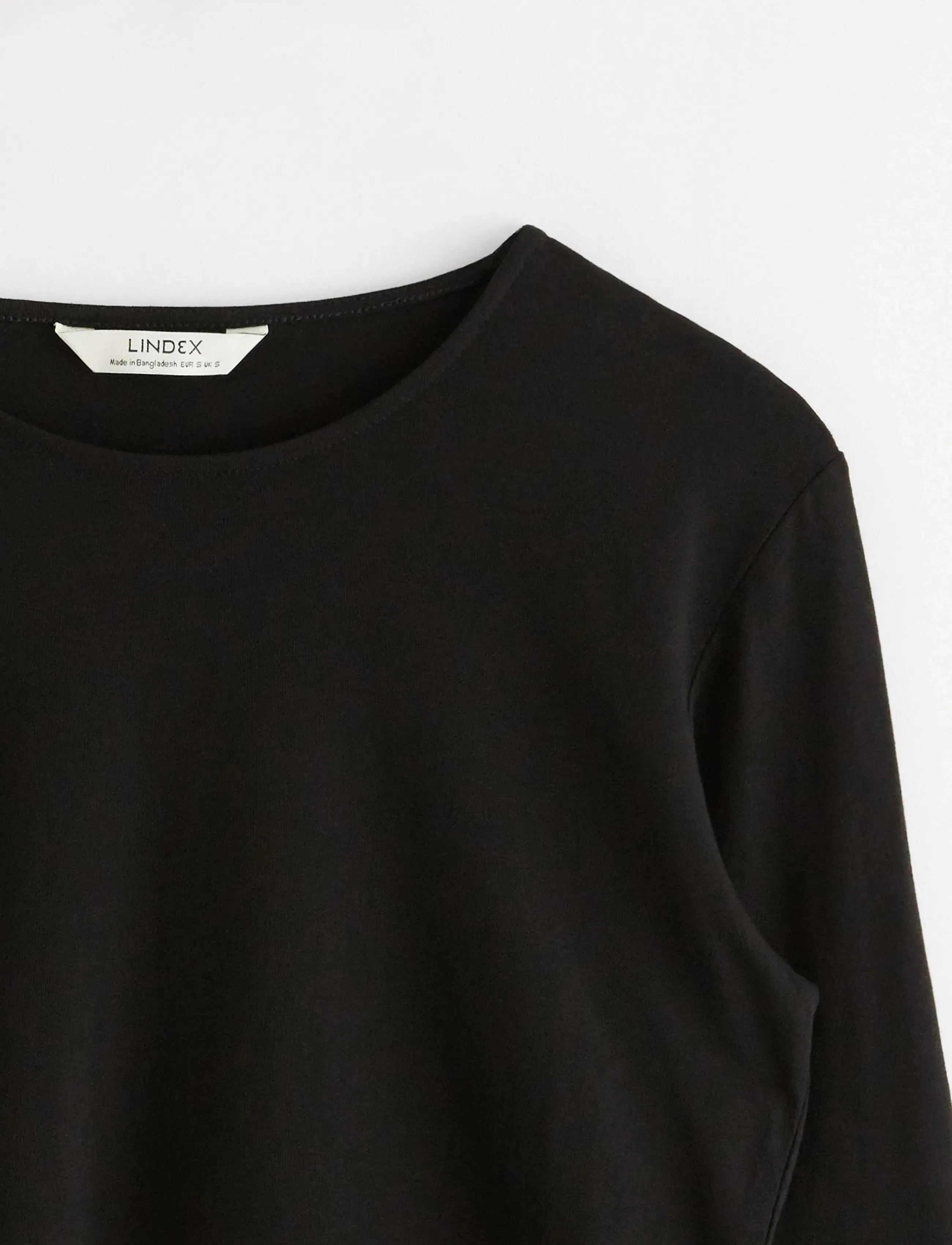 Lindex - Long-sleeved top - langärmlige tops - black - 5