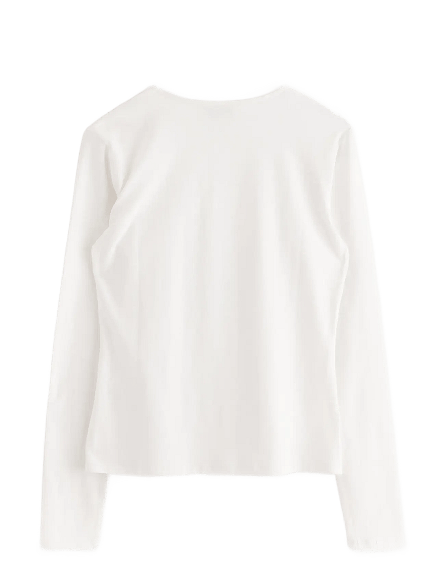Lindex - Long-sleeved top - topi ar garām piedurknēm - white - 2