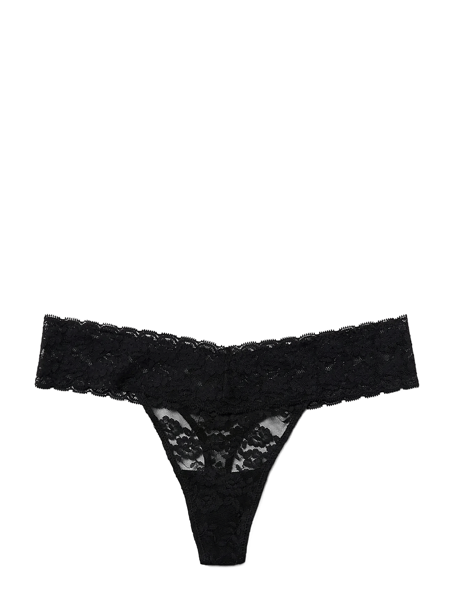 Lindex - Thong low waist - tangas - black - 1