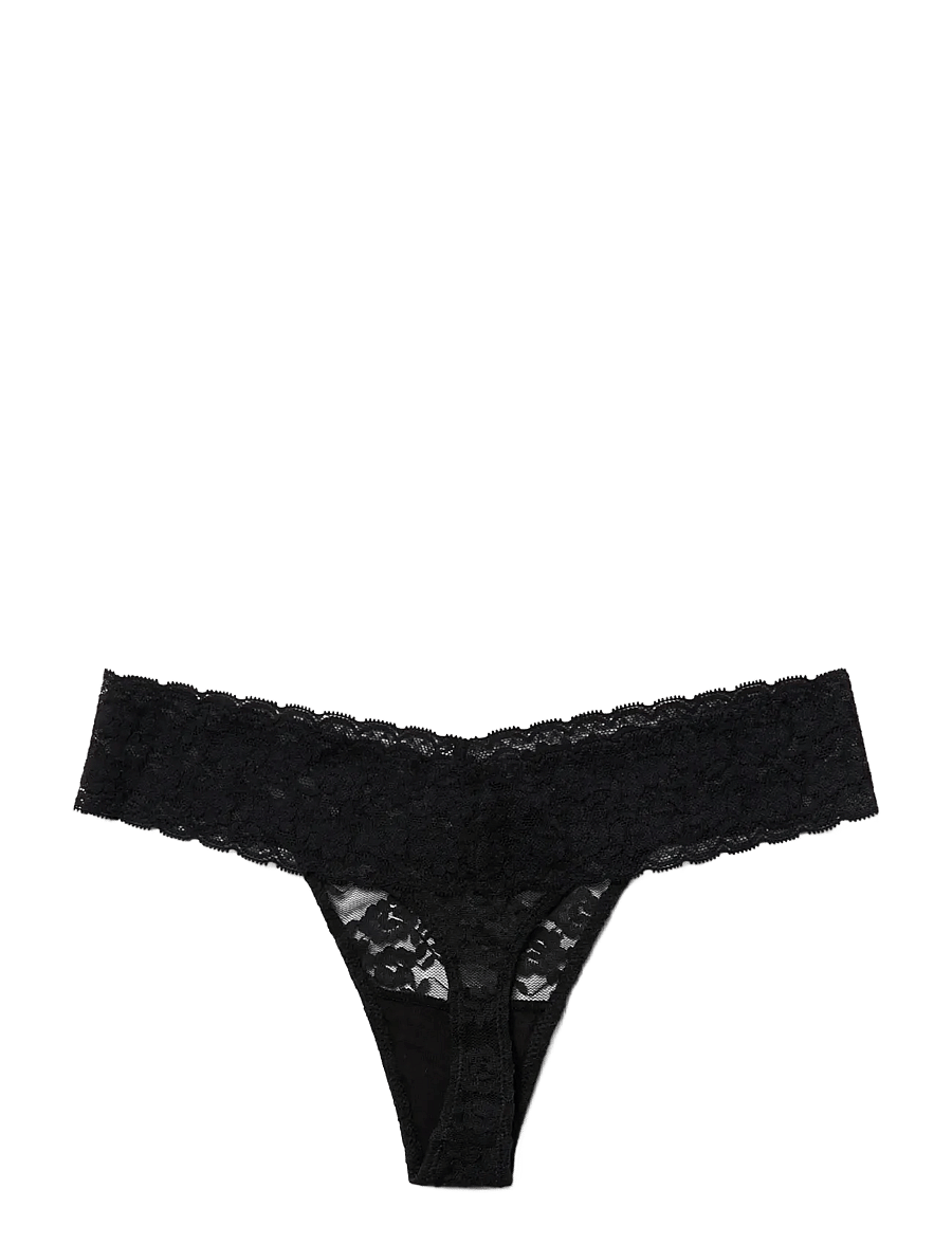 Lindex - Thong low waist - tangas - black - 2