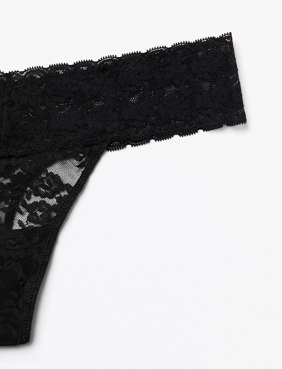 Lindex - Thong low waist - tangas - black - 4
