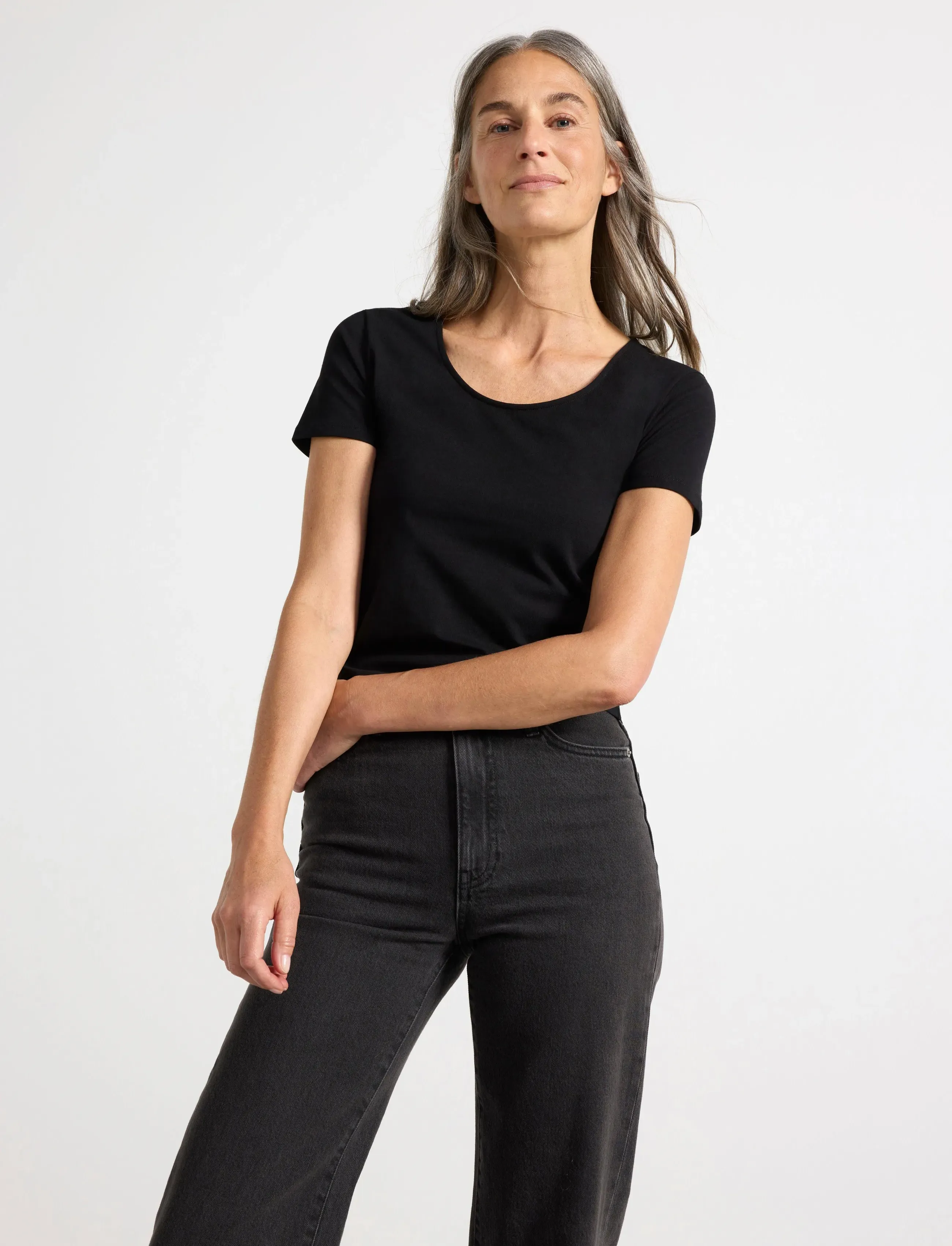 Lindex Top Amber - T-shirts & Toppe - BLACK / black