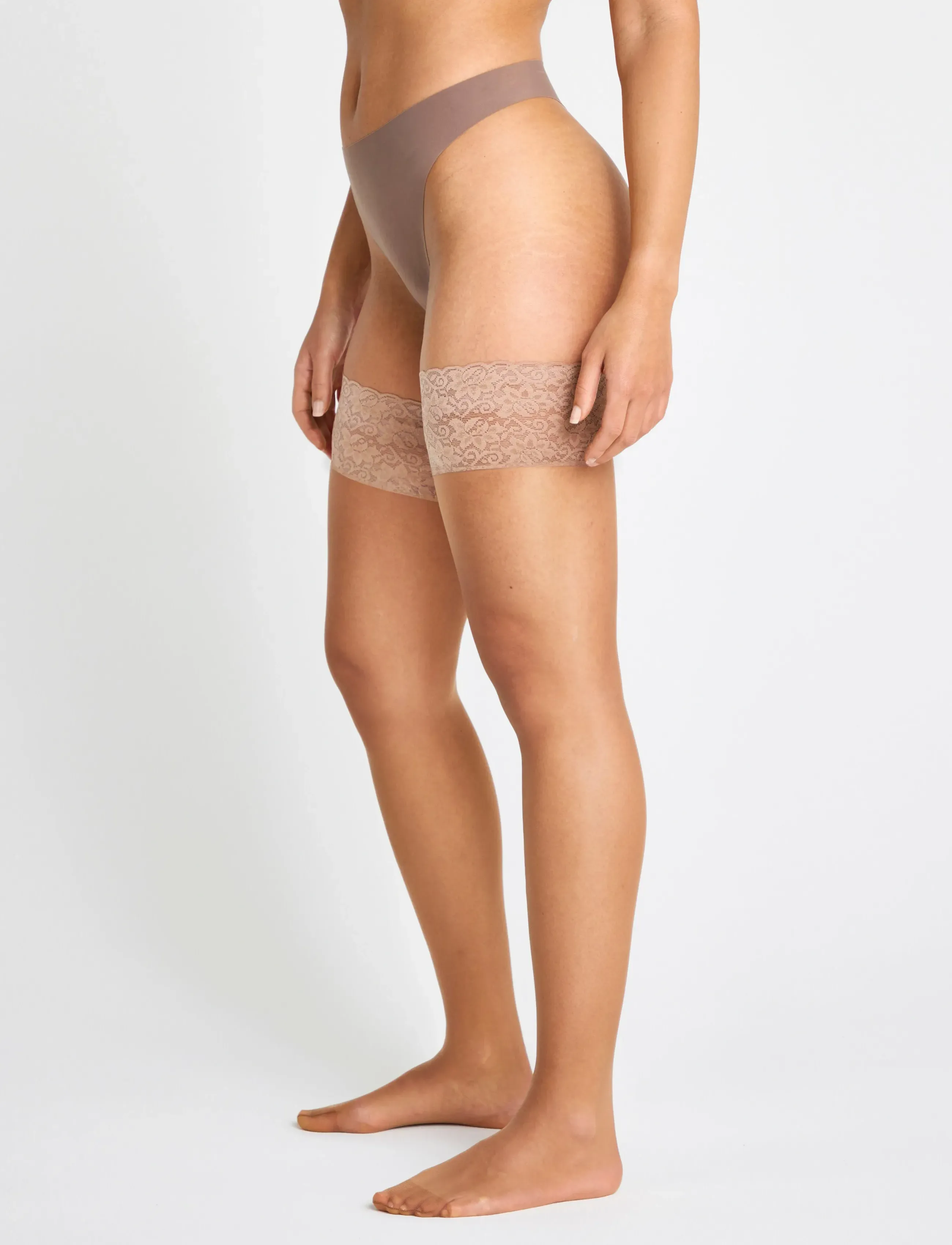 Lindex Stay ups 15 denier - Sukad - BEIGE / beige