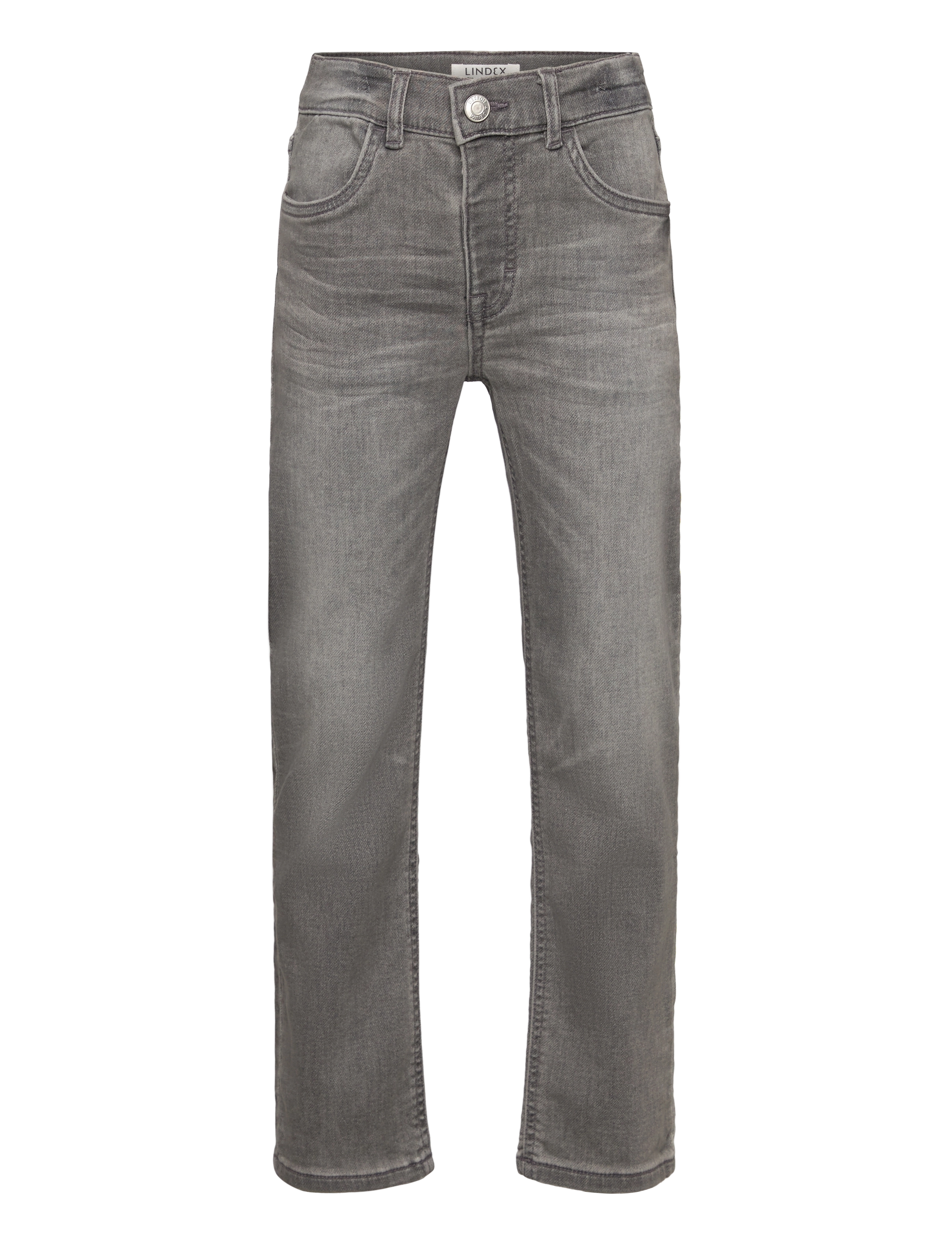 Lindex STAFFAN Straight leg jeans i denimtrikÃ¥ - 4 for 3 - GREY / grey