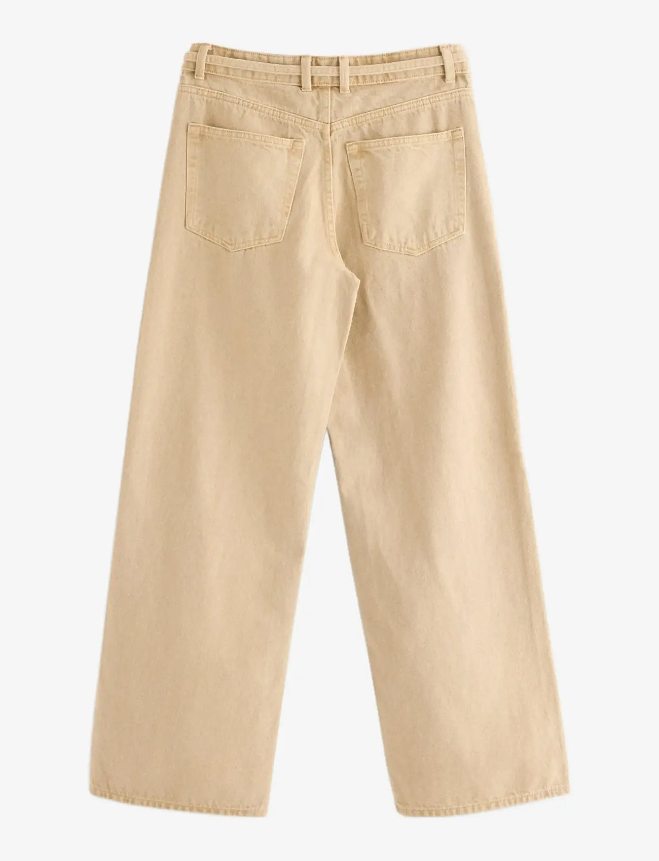 Lindex - Trousers Peggy twill - laia säärega teksad - beige - 2