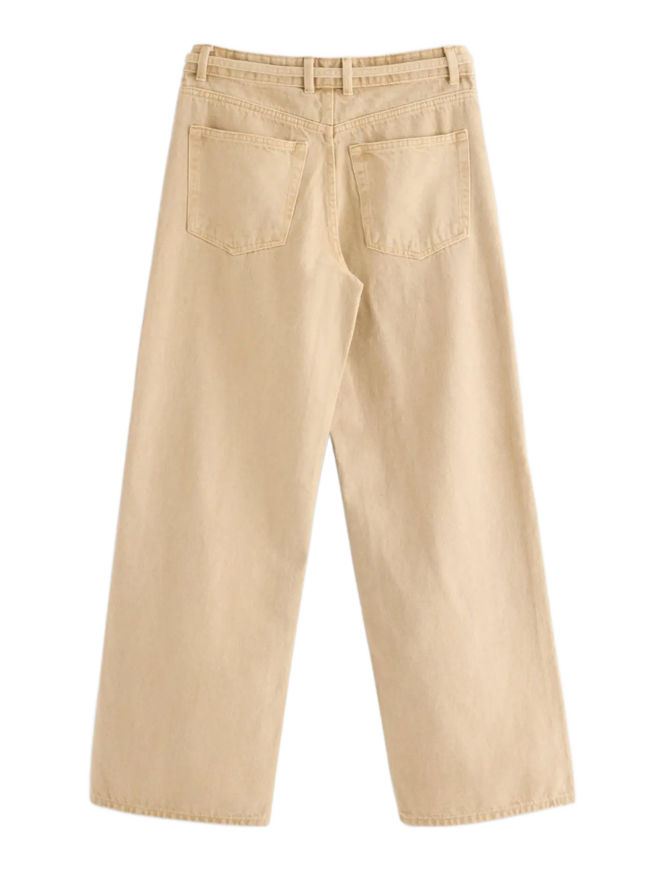 Lindex - WIDE Peggy trousers - brede jeans - beige - 2