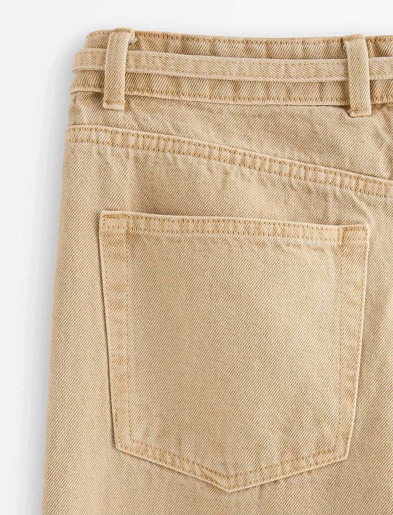 Lindex - Trousers Peggy twill - laia säärega teksad - beige - 5