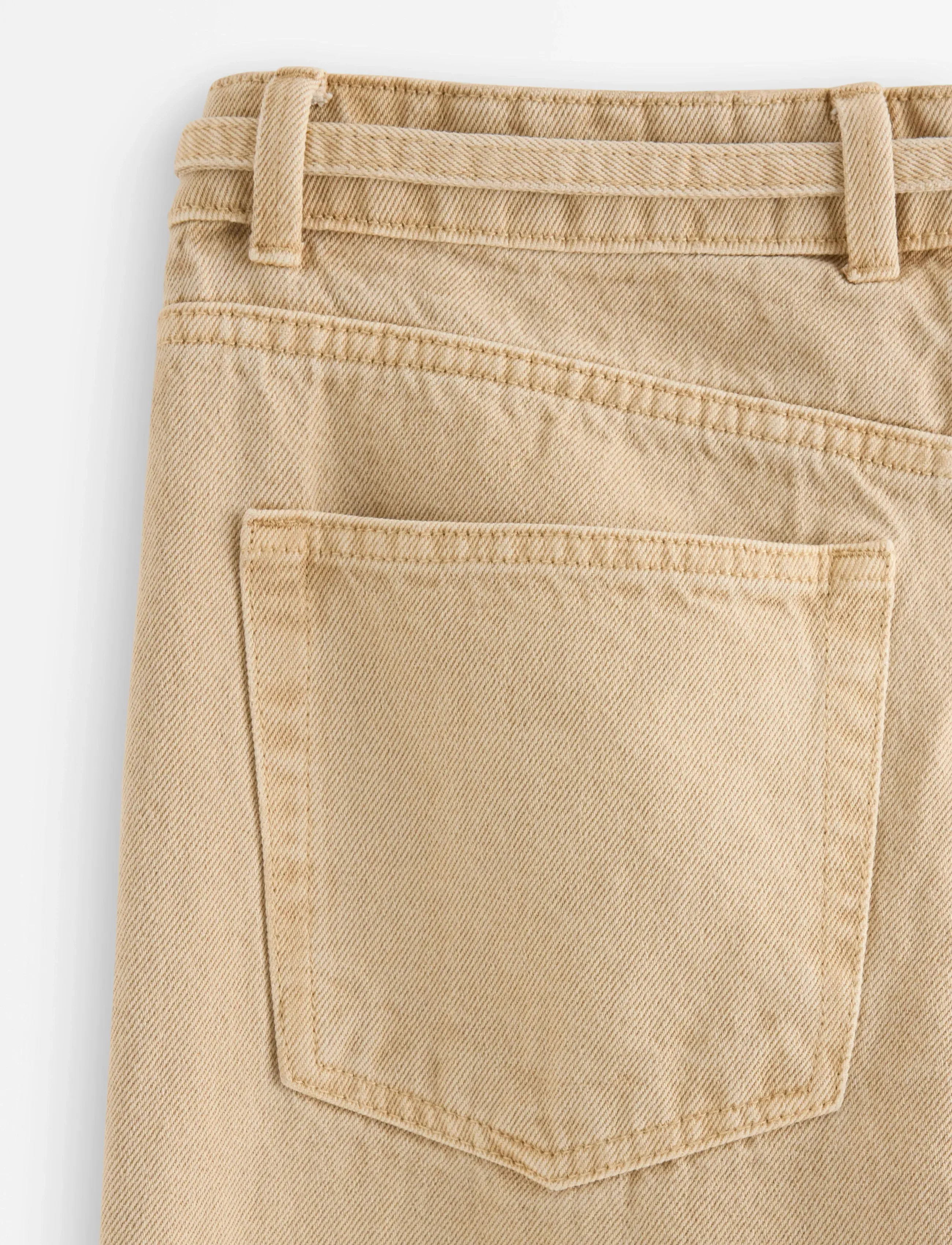 Lindex - WIDE Peggy trousers - brede jeans - beige - 5