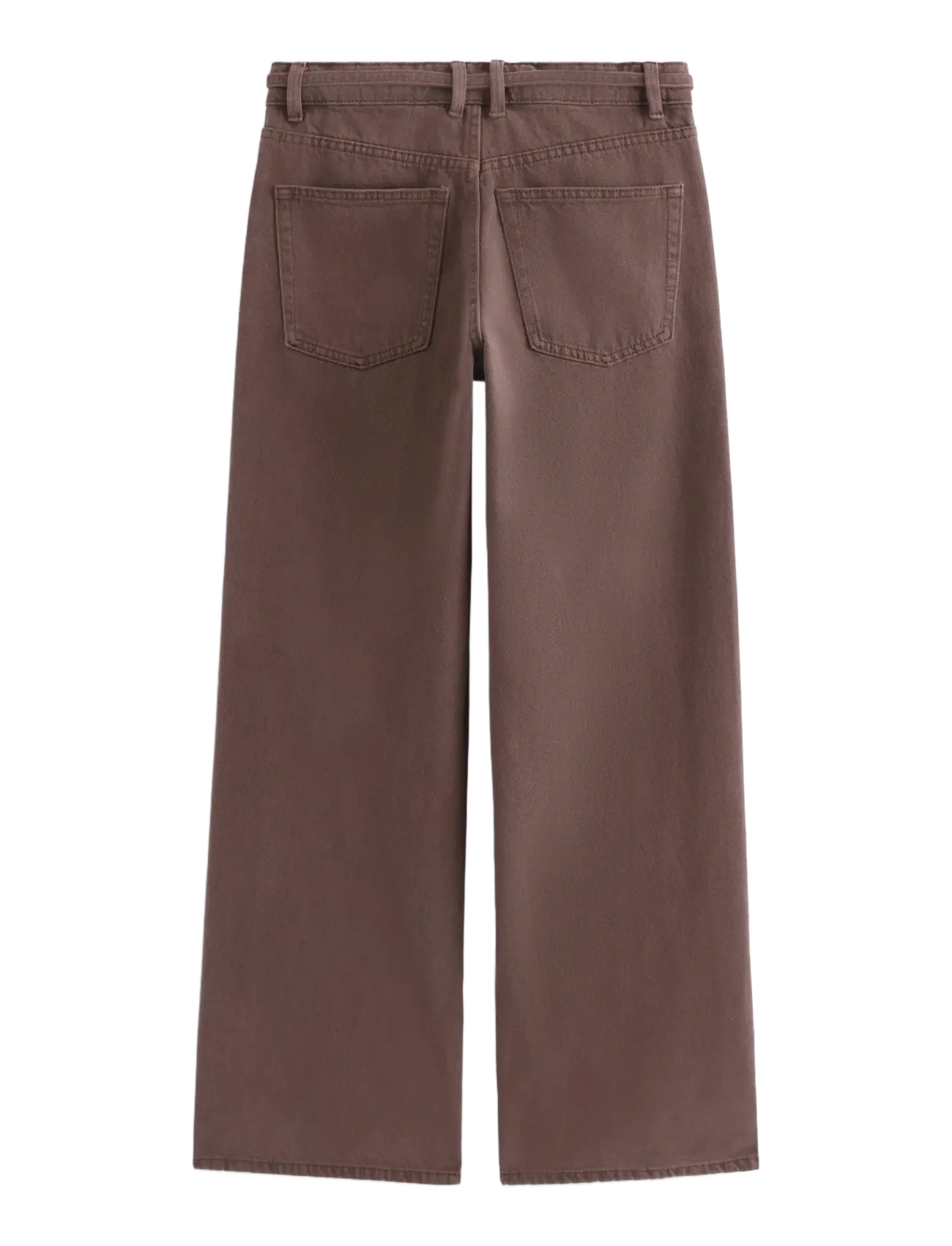 Lindex - WIDE Peggy trousers - vida jeans - dark brown - 2