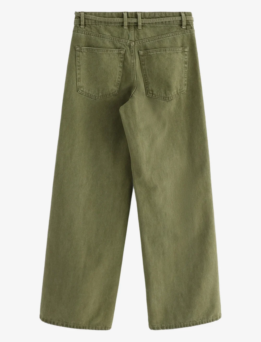 Lindex - WIDE Peggy bukse - hosen mit weitem bein - dark green - 2