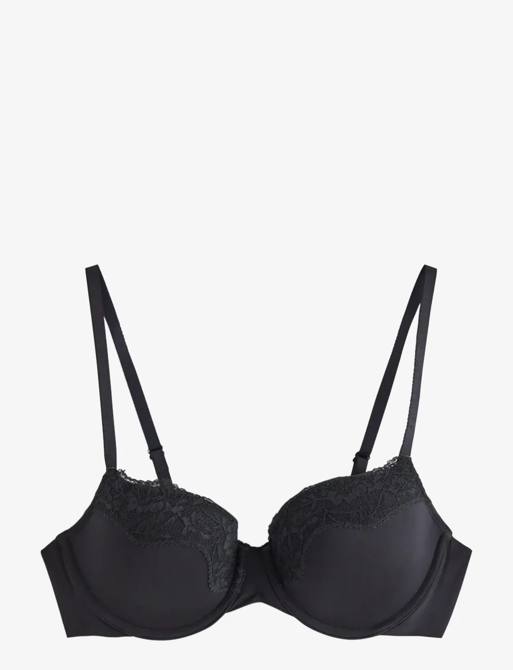 Lindex - Bra Akleja Nova Lace trim - balconette bh:ar - black - 0