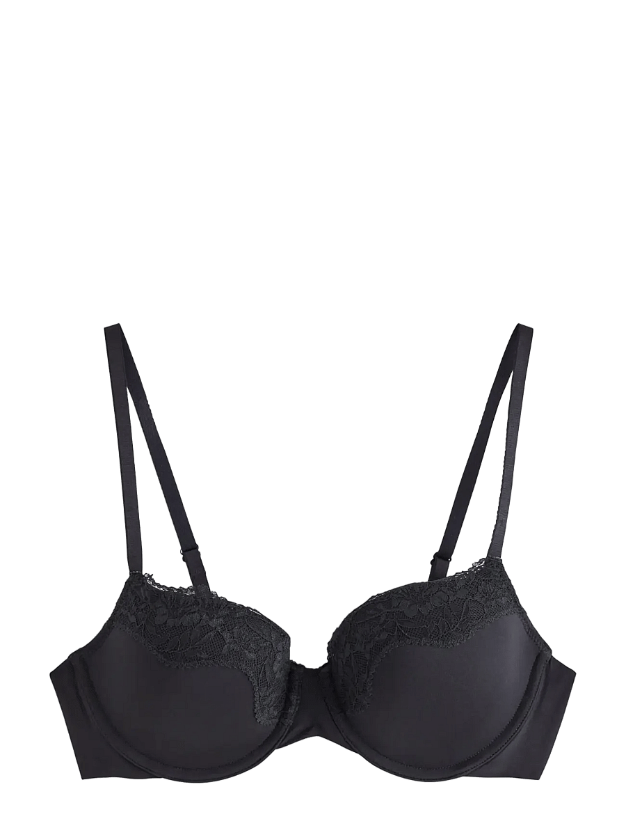 Lindex - Bra Akleja Nova Lace trim - balconette bhs - black - 1