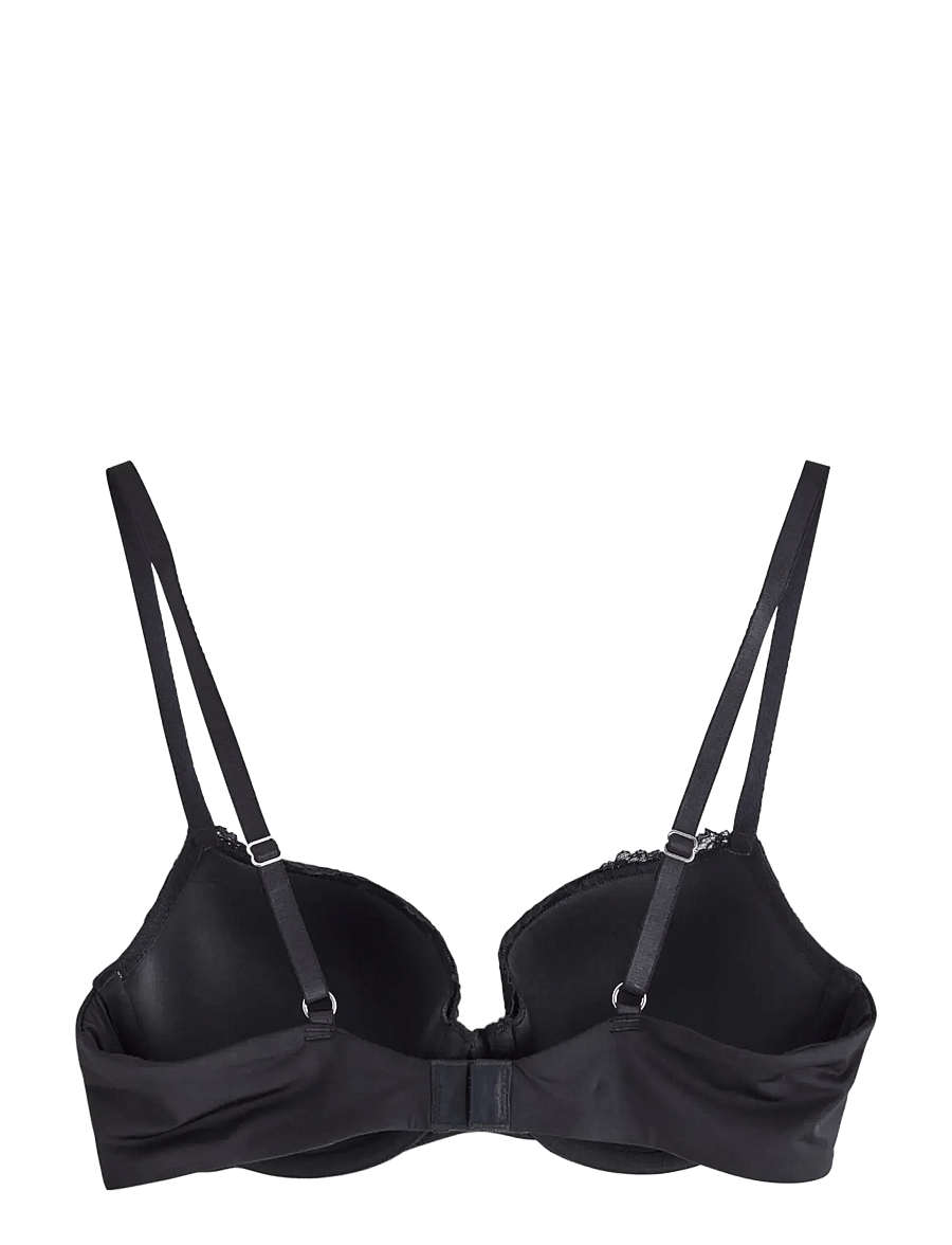Lindex - Bra Akleja Nova Lace trim - balconette bhs - black - 2
