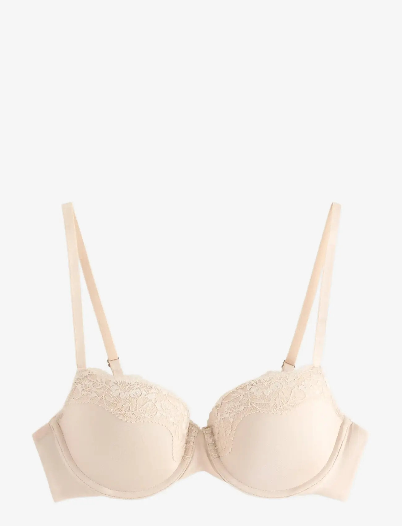 Lindex - Bra Akleja Nova Lace trim - balconette bh'er - light beige - 0