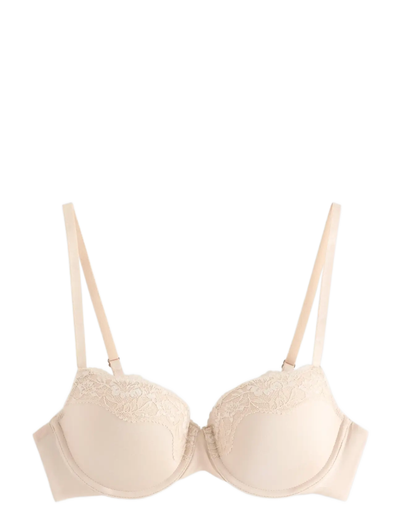 Lindex - Bra Akleja Nova Lace trim - balconette bhs - light beige - 0