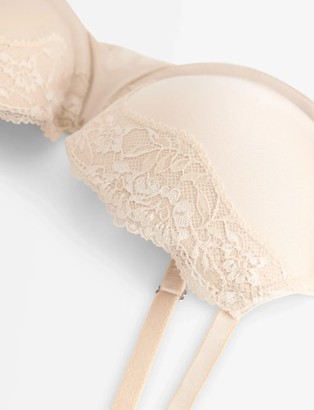 Lindex - Bra Akleja Nova Lace trim - balconette bh:ar - light beige - 2