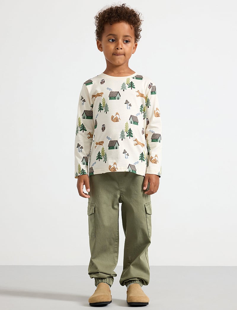 Lindex - Trousers Balloon cargo - cargobyxor - lt dusty khaki - 0