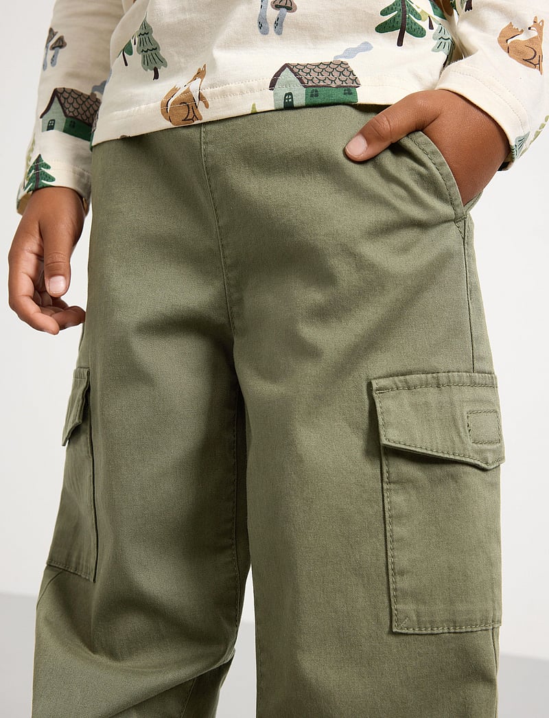 Lindex - Trousers Balloon cargo - cargobyxor - lt dusty khaki - 3