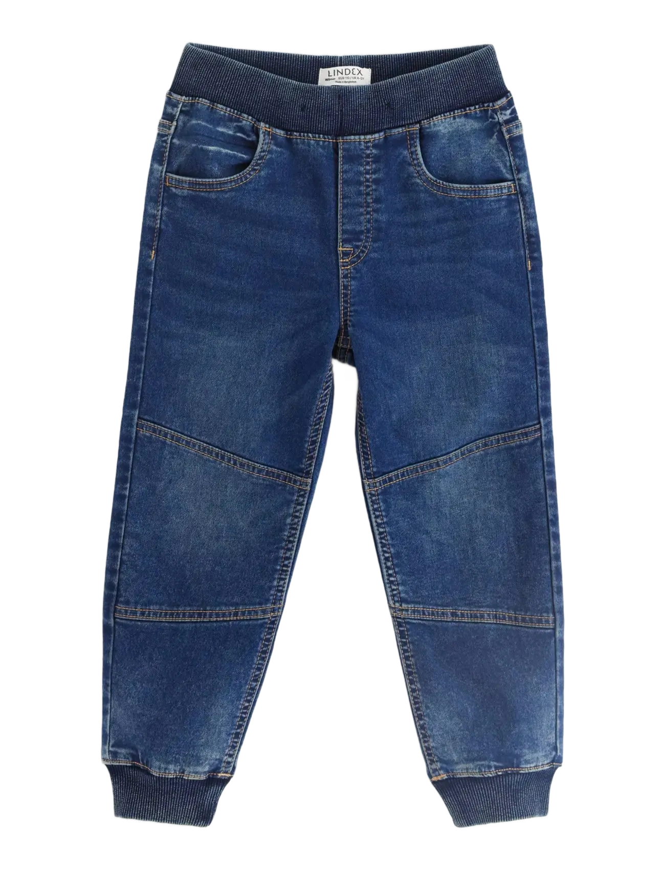 Lindex WILMER wide leg jeans in denim jersey with reinforced knees - Jeans - DENIM / blue
