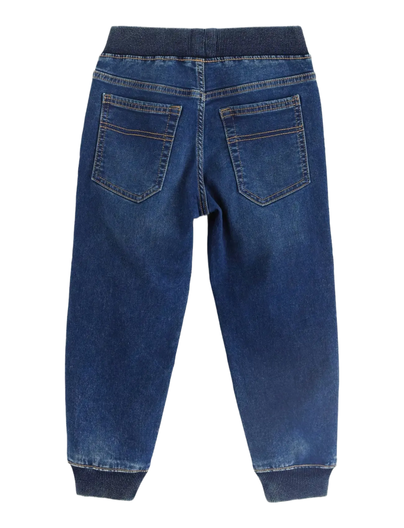 Lindex - WILMER wide leg jeans in denim jersey with reinforced knees - hosen mit weitem bein - denim - 2