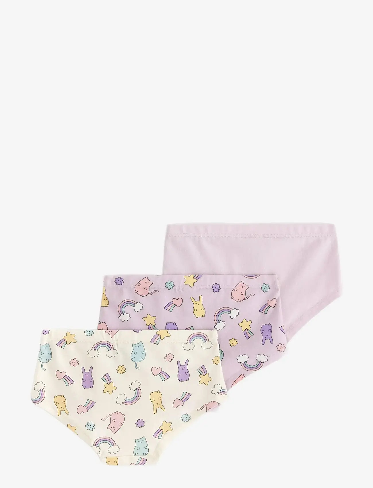 Lindex - Hipster 3 pack Kawaii - trusser - light dusty white - 1