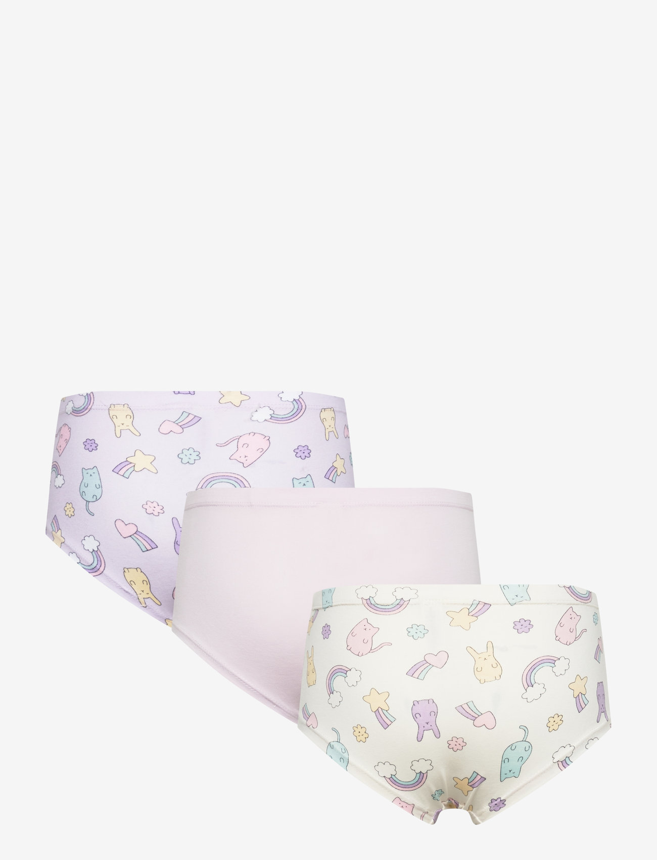 Lindex - Hipster 3 pack Kawaii - trusser - light dusty white - 3