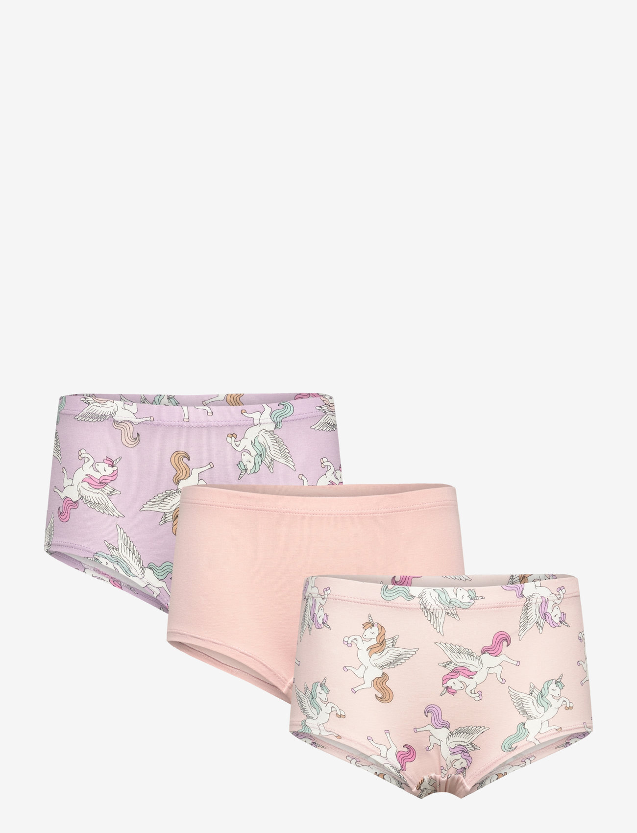 Lindex - Hipster 3 pack Unicorn aop - light dusty pink - 0