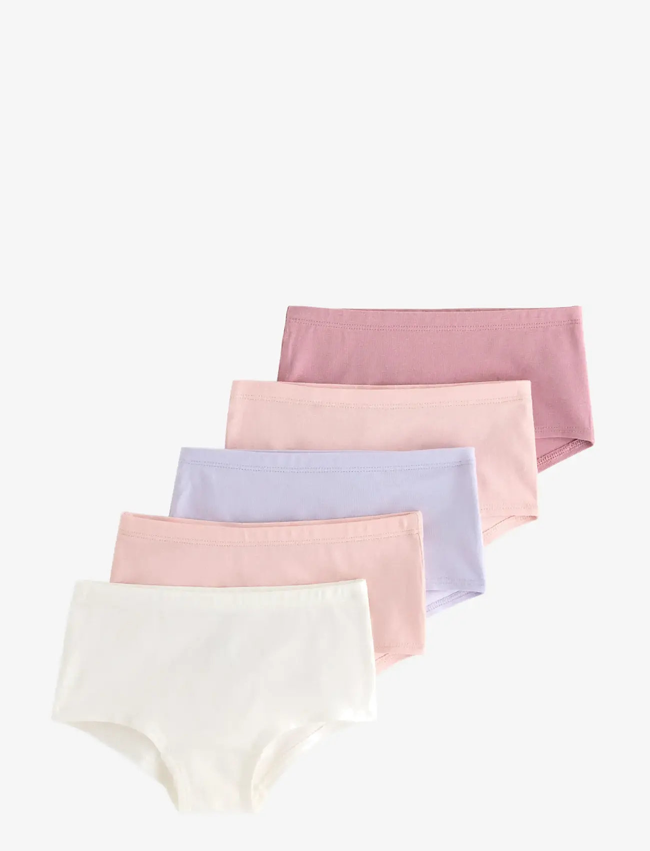 Lindex - Hipster 5 pack solids - trusser - light dusty pink - 0