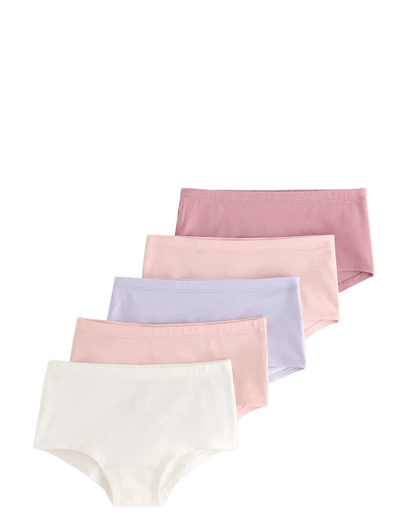 Lindex - Hipster 5 pack solids - trusser - light dusty pink - 0