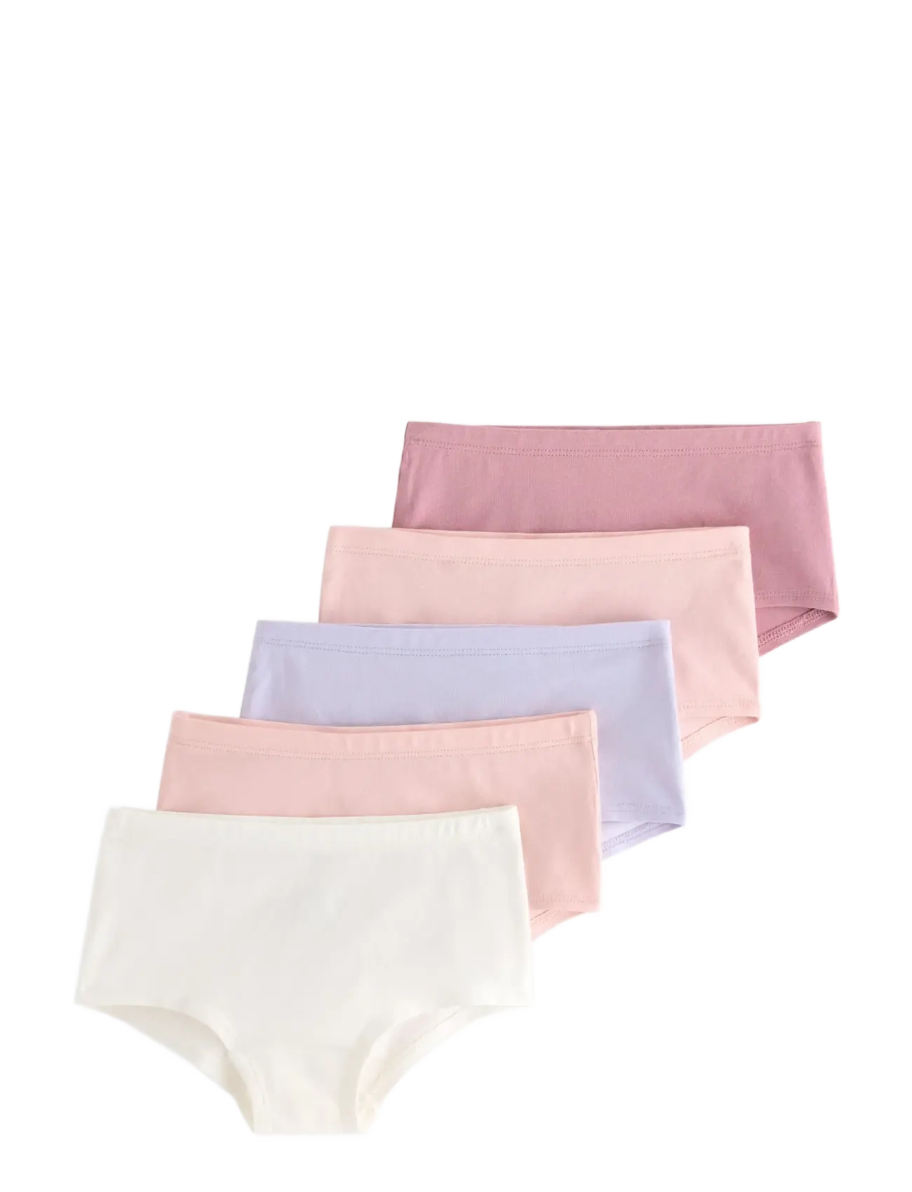 Lindex Hipster 5 pack solids - Trosor - LIGHT DUSTY PINK / pink/rose