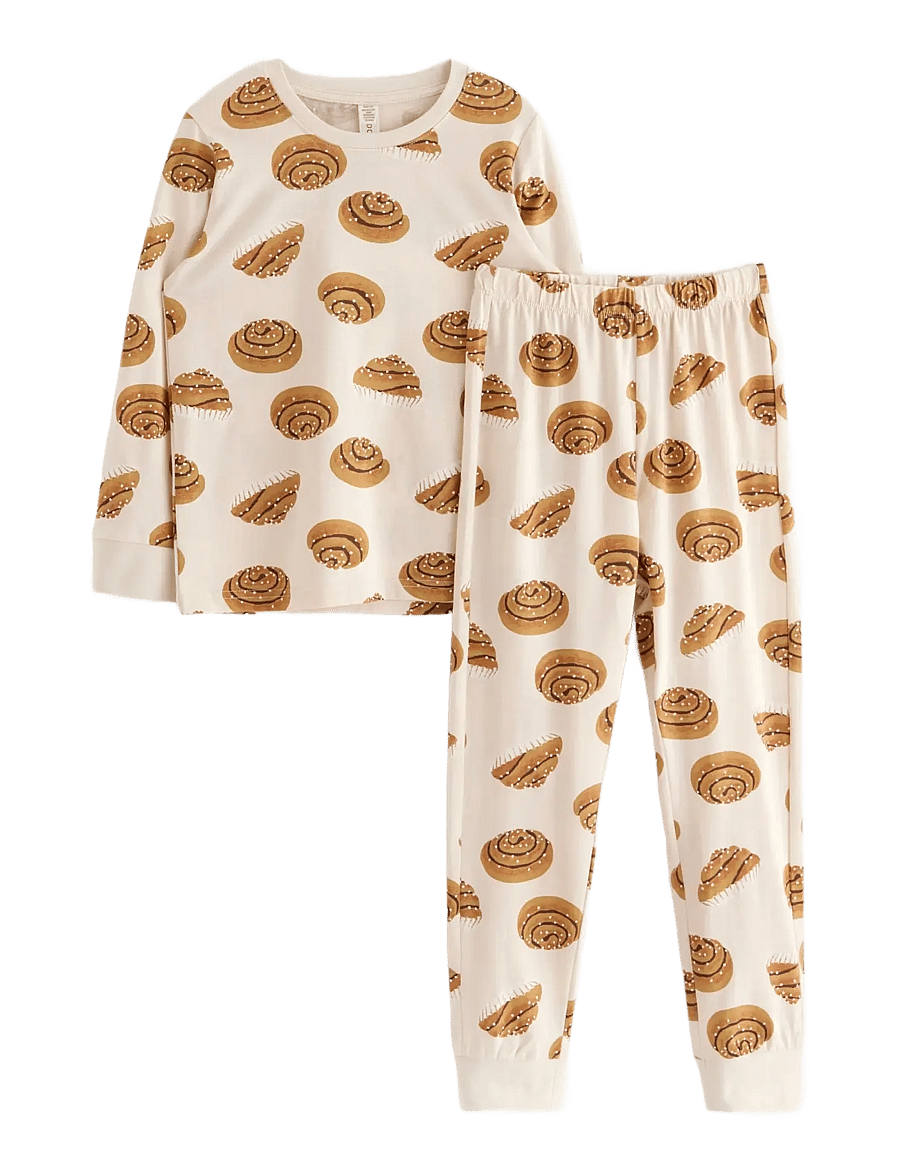Lindex - Pyjama Cinnamon roll - pyjama-sets - light beige - 1