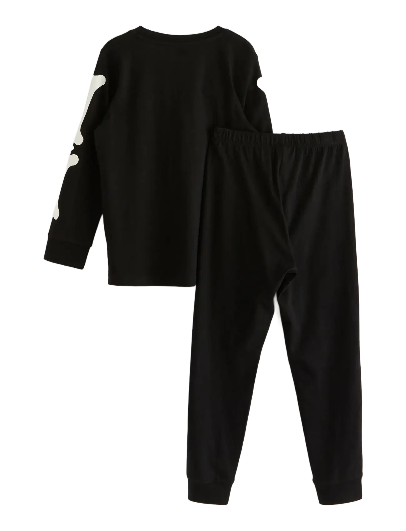 Lindex - Pyjama set with glow in the dark print - pyjamassæt - black - 2