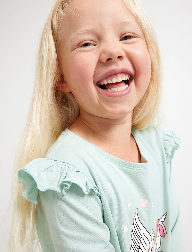 Lindex - Nightgown Unicorn - nattlinnen - light dusty turquoise - 4