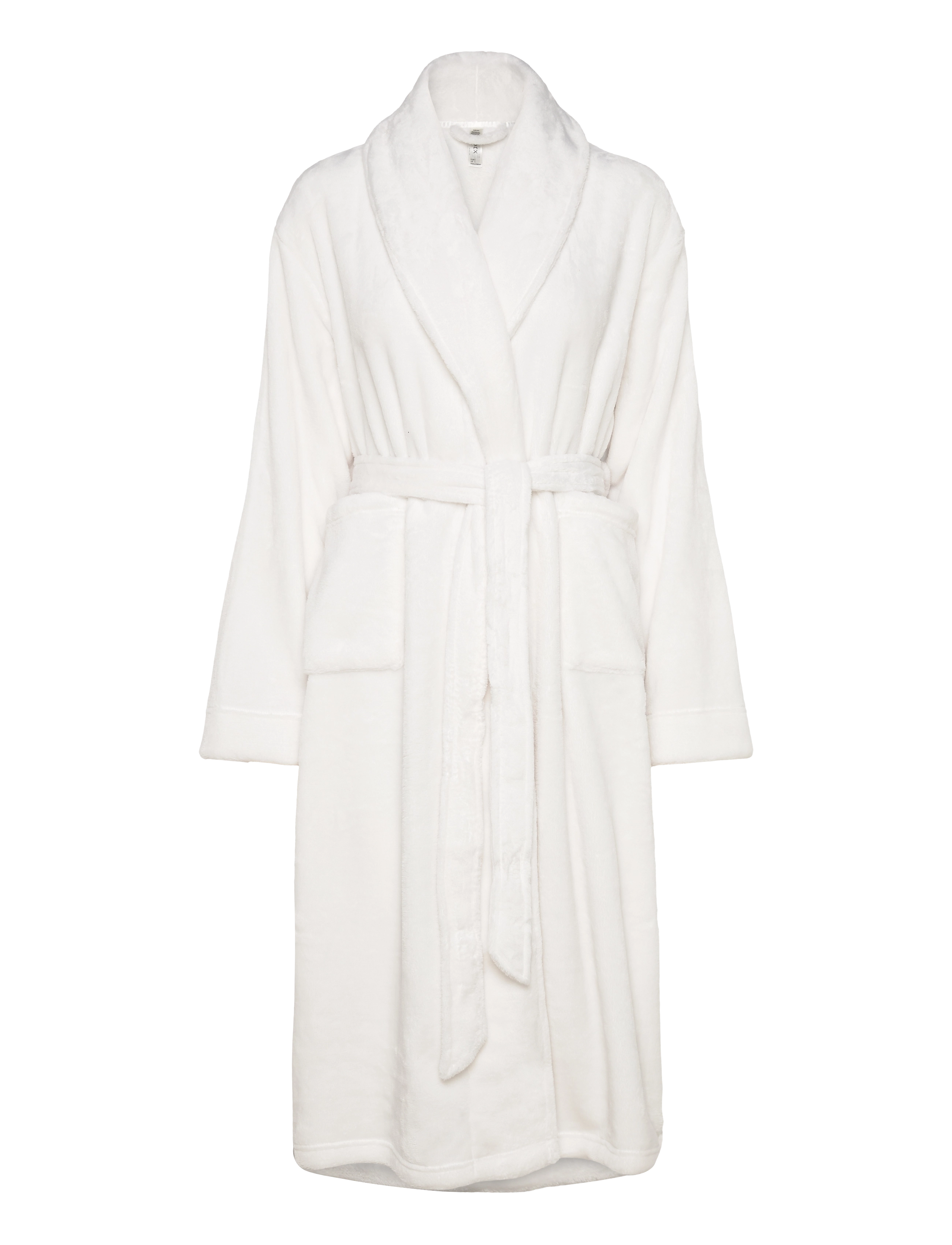 Lindex Robe Coral Fleece - Kampagne - OFF WHITE / white