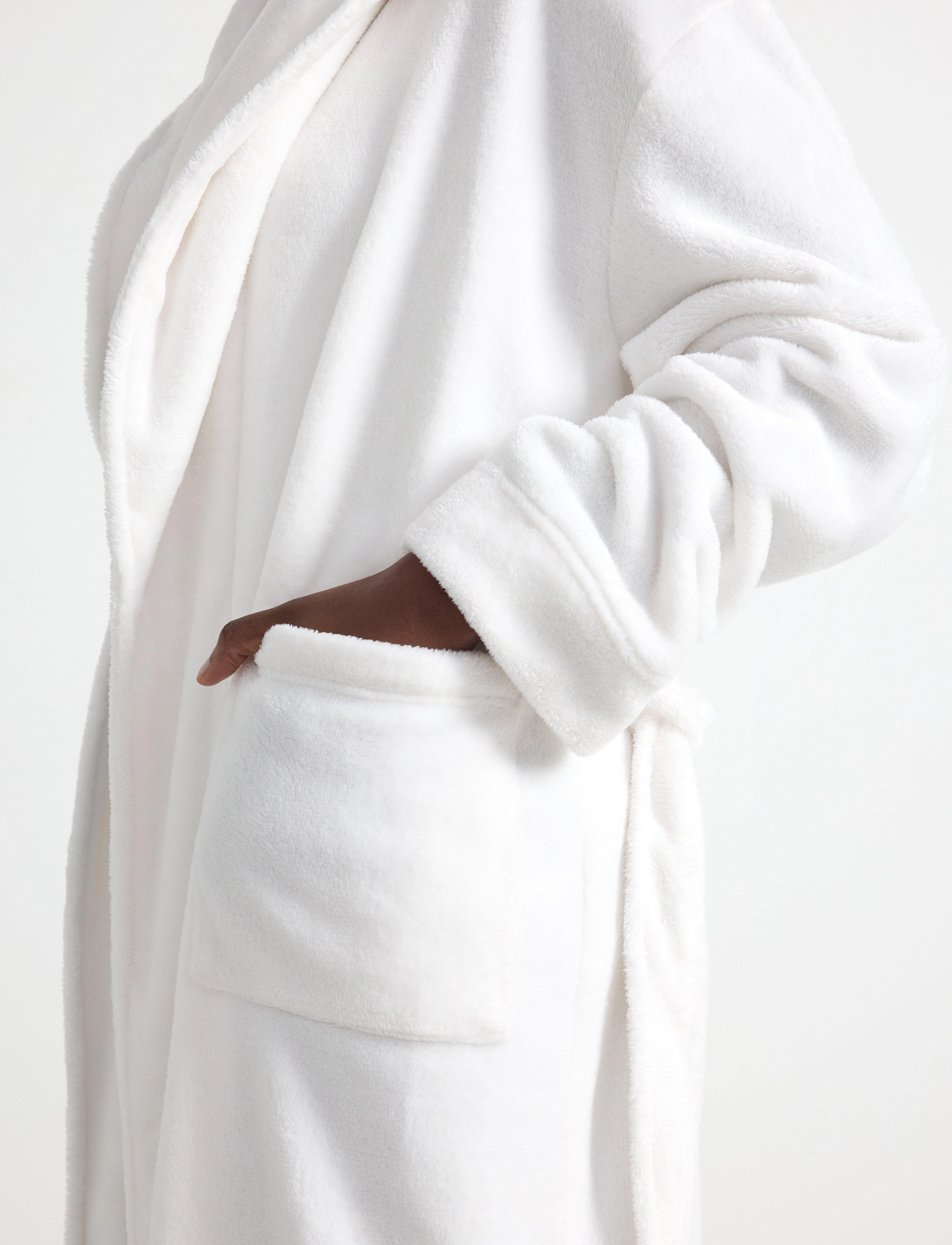 Lindex - Robe Coral Fleece - robes - off white - 4