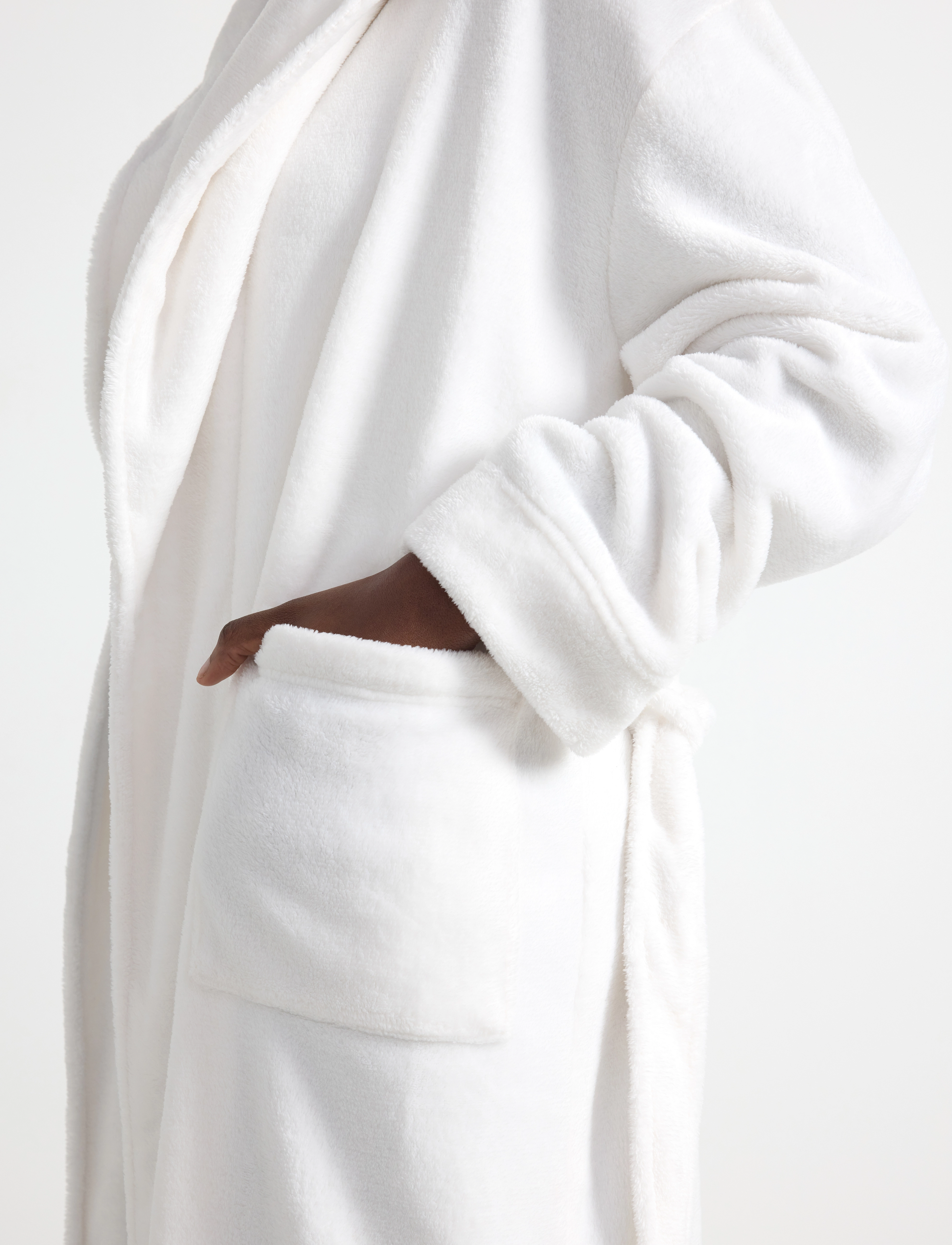 Lindex - Robe Coral Fleece - robes - off white - 5