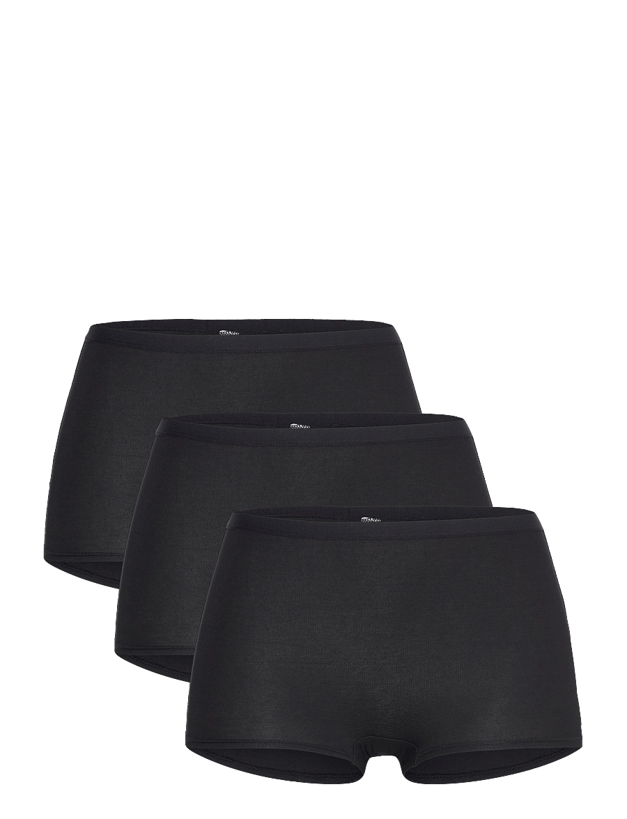 Lindex - 3-pack boxer briefs with high waist - hipster & boxershorts - black - 1