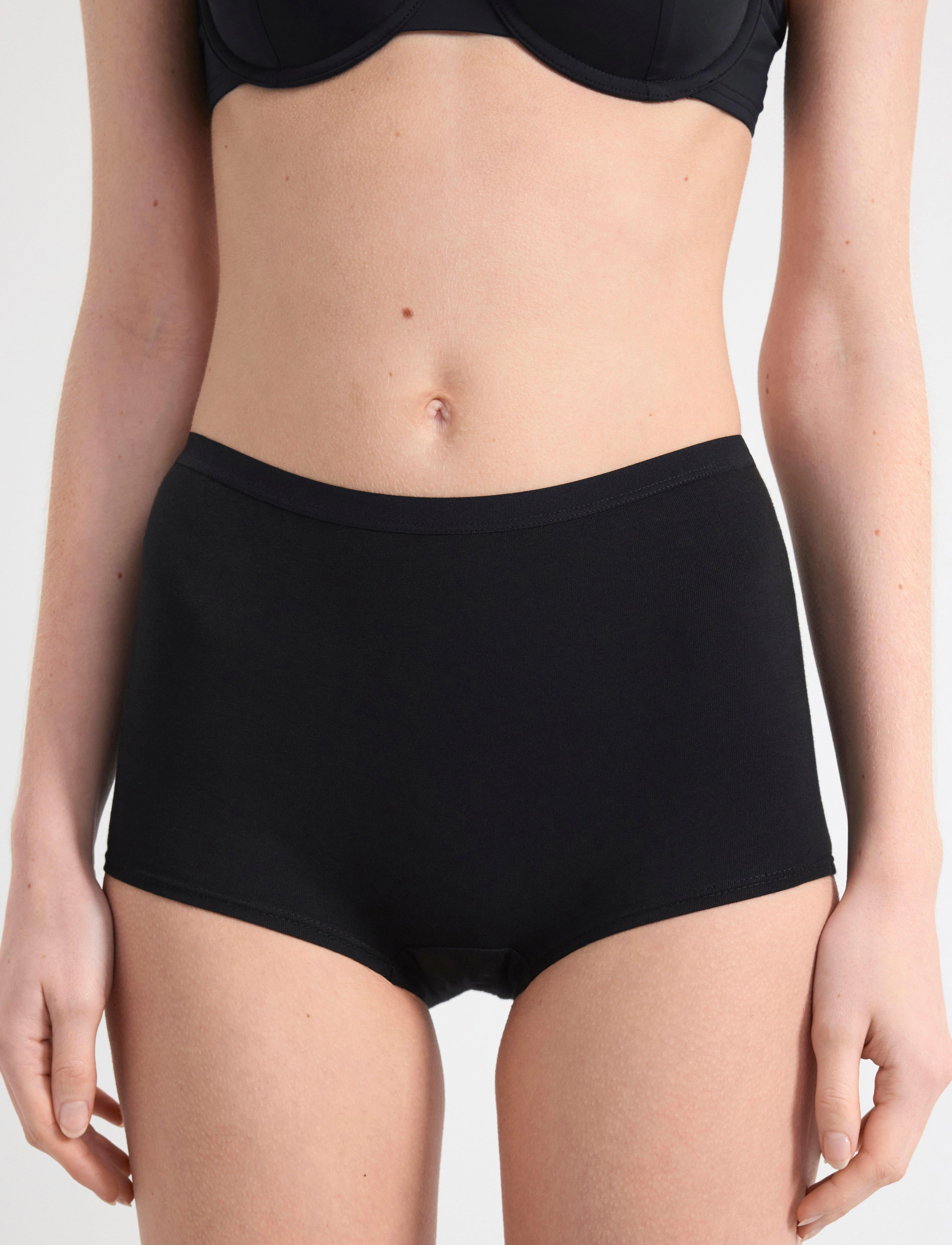 Lindex - 3-pack boxer briefs with high waist - hipster & boyshorts - black - 2