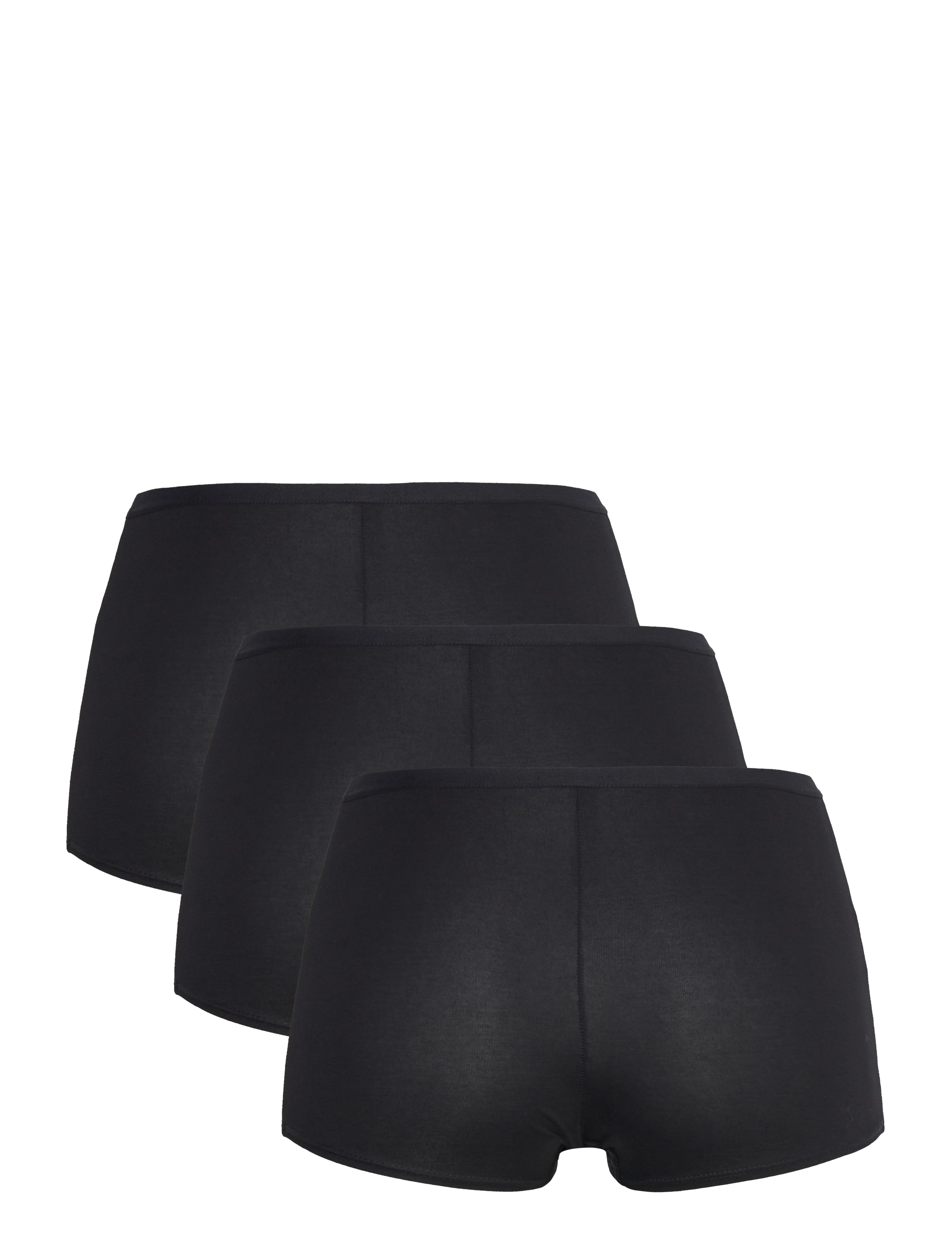 Lindex - 3-pack boxer briefs with high waist - hipster & boyshorts - black - 4